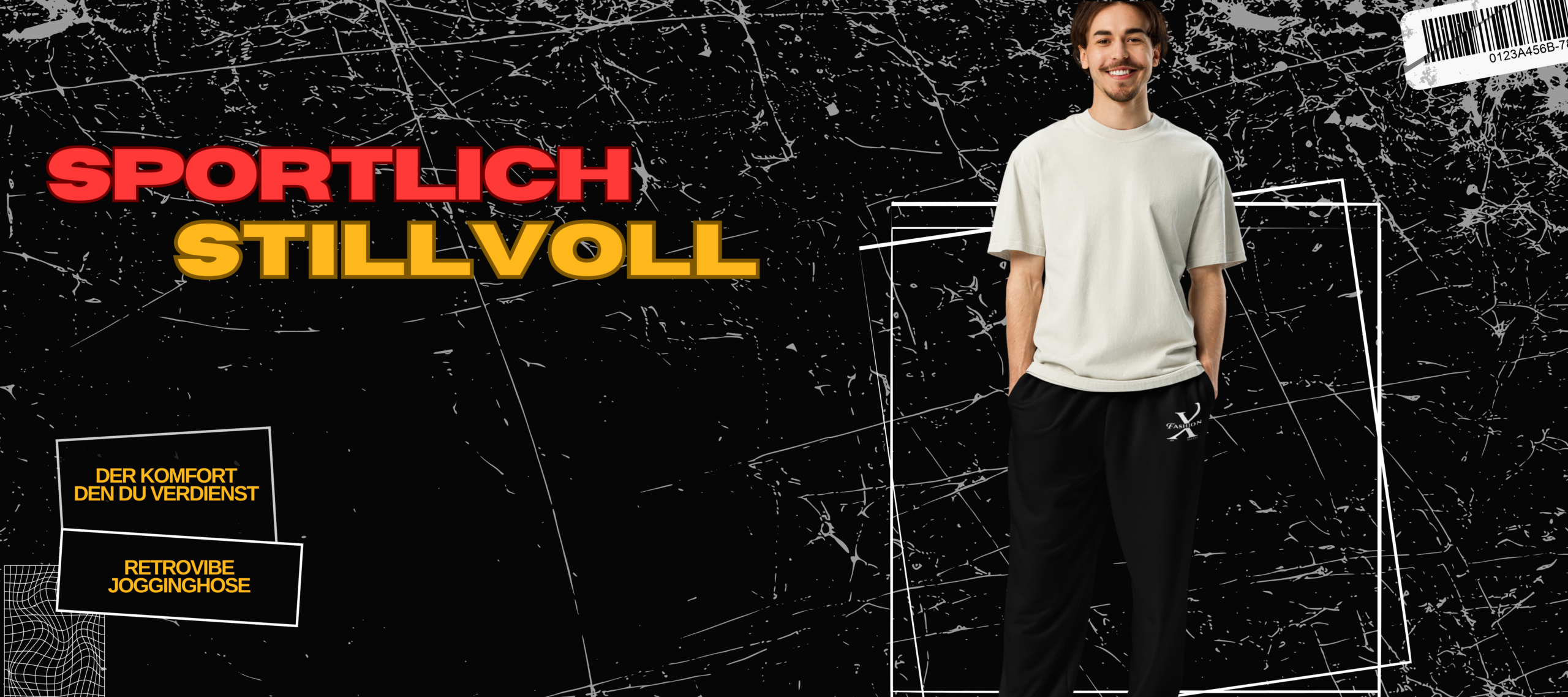 Mann in lässiger Jogginghose von X Fashion