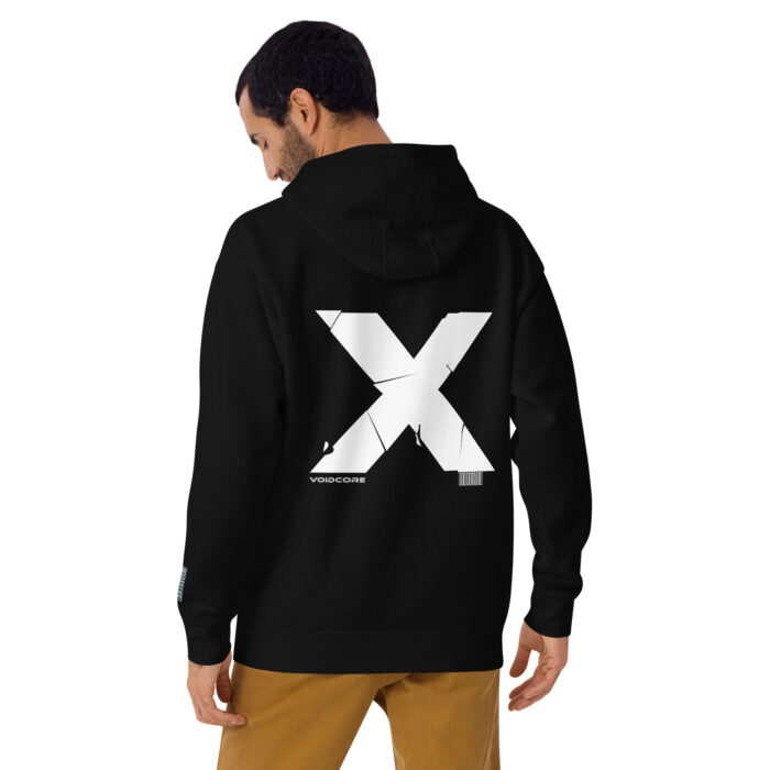 cotton-heritage-m2580-i-unisex-premium-pullover-hoodie-black-back-68bf7e6e45617.jpg VOIDCORE Hoodie Herren – Streetwear mit Broken X Backprint